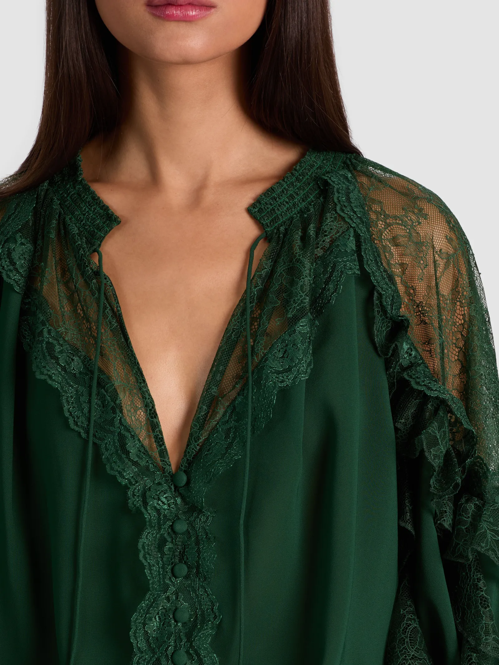 Alice and Olivia BLOUSES*ALEENA LACE BLOUSE
