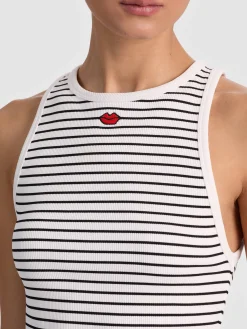Alice and Olivia TANKS*ALLEN EMBROIDERED TANK TOP