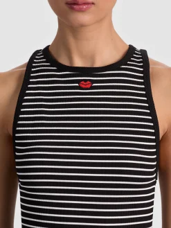 Alice and Olivia TANKS*ALLEN EMBROIDERED TANK TOP