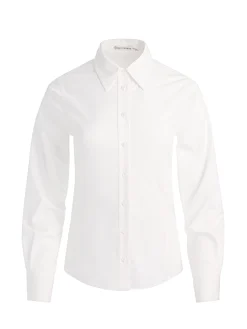 Alice and Olivia BLOUSES*AMELIA BUTTON DOWN WITH LACE UP BACK