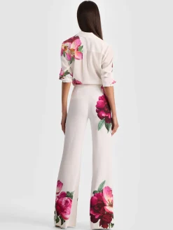 Alice and Olivia ANDREW PANT|JADE MESH BUTTON DOWN*ANDREW PANT