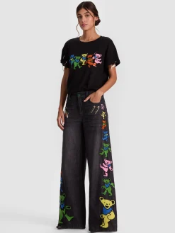 Alice and Olivia JEANS*A+O X GRATEFUL DEAD AMAZING JEAN