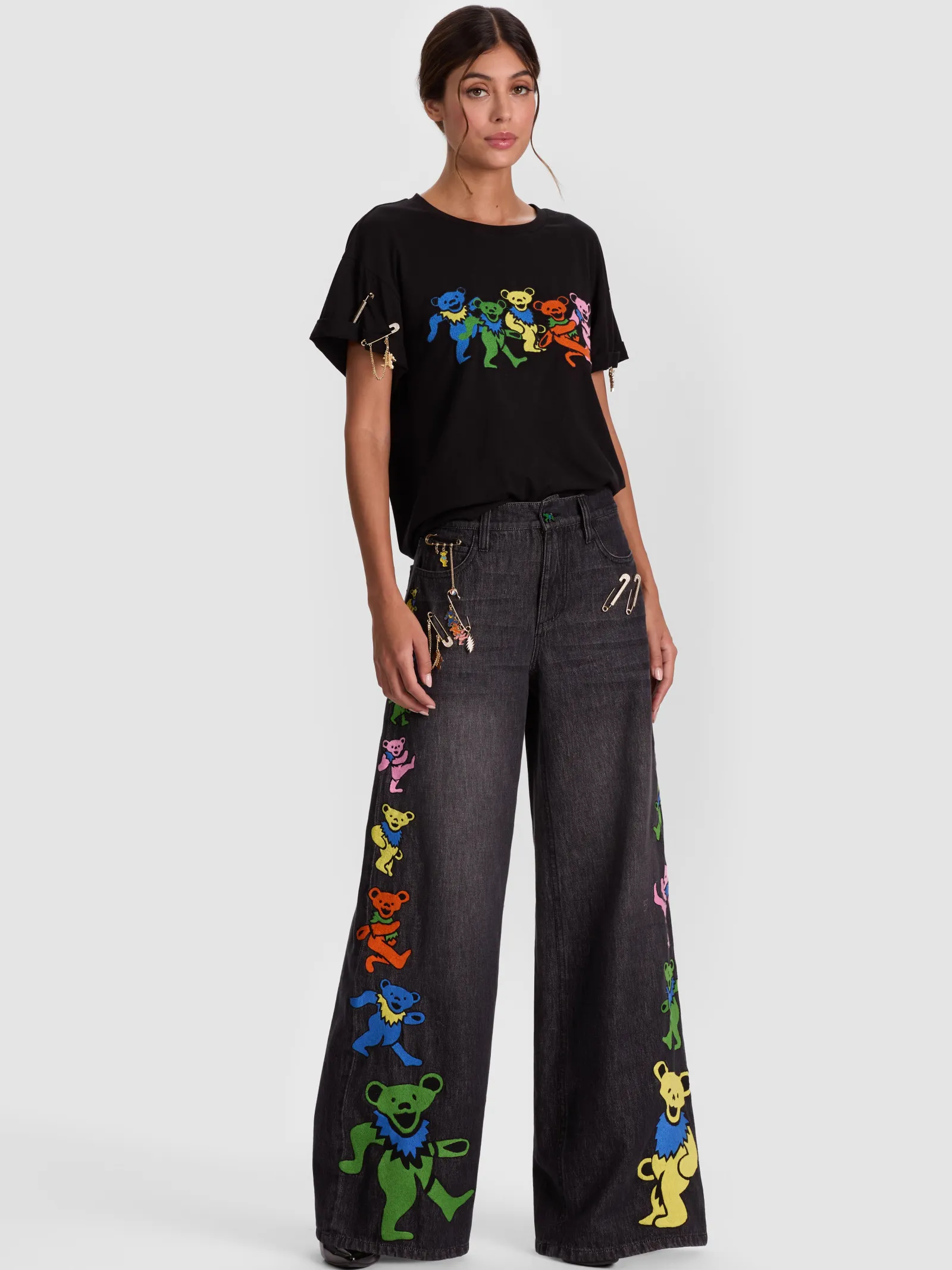 Alice and Olivia JEANS*A+O X GRATEFUL DEAD AMAZING JEAN
