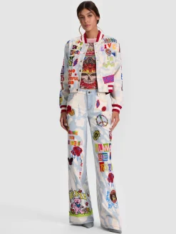 Alice and Olivia JEANS*A+O X GRATEFUL DEAD AMAZING JEAN