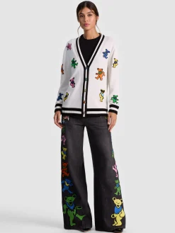 Alice and Olivia CARDIGANS*A+O X GRATEFUL DEAD BRADFORD CARDIGAN