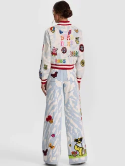 Alice and Olivia JACKETS*A+O X GRATEFUL DEAD KERI DENIM JACKET