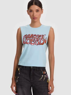 Alice and Olivia CROP TOPS*A+O X GRATEFUL DEAD MICAH MUSCLE TANK