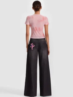 Alice and Olivia CROP TOPS*A+O X GRATEFUL DEAD TESS TEE