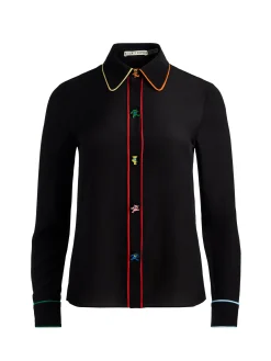 Alice and Olivia BLOUSES*A+O X GRATEFUL DEAD WILLA BLOUSE