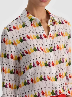 Alice and Olivia BLOUSES*A+O X GRETCHEN ROEHRS WILLA SILK BLOUSE