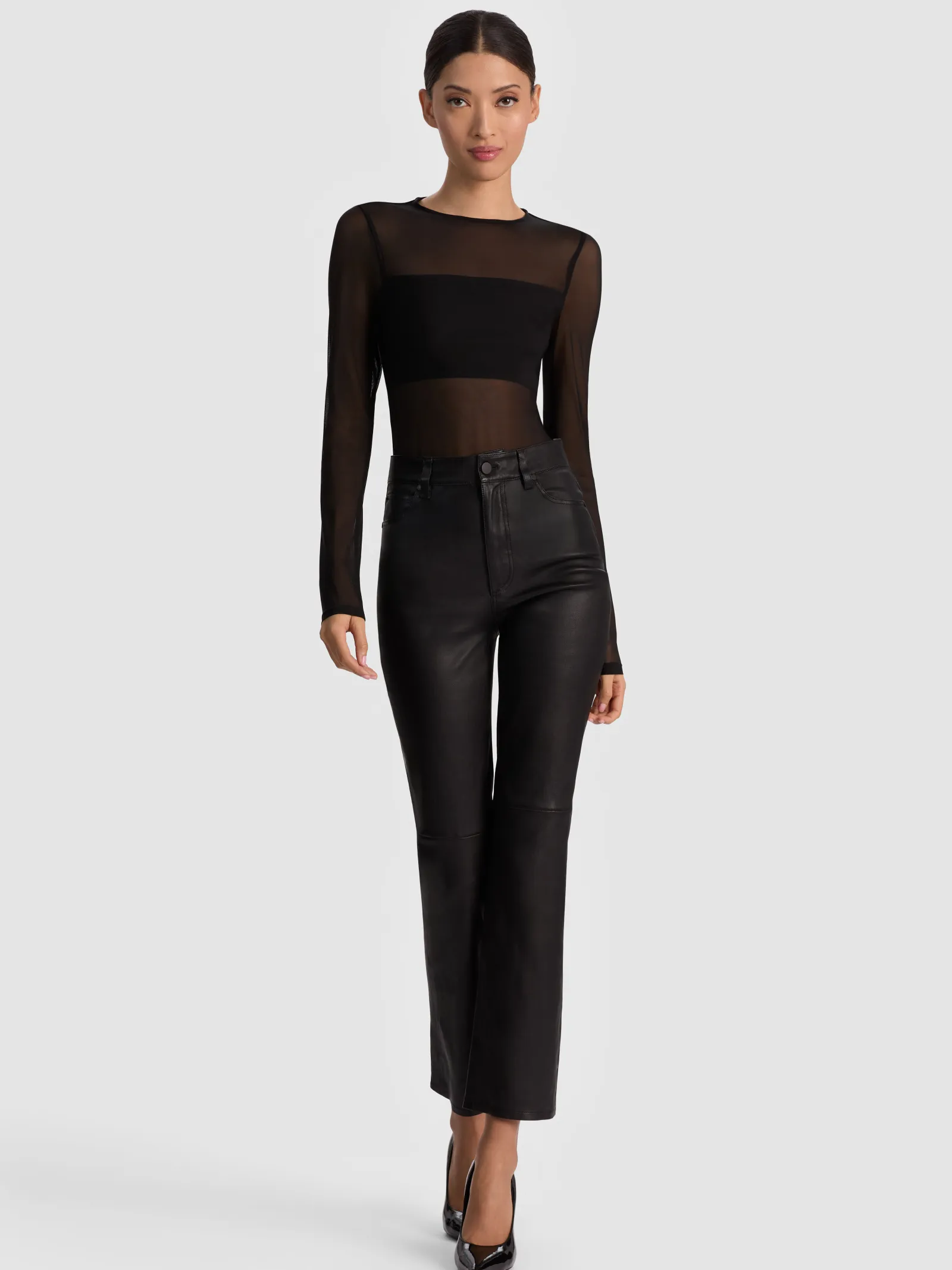 Alice and Olivia BODYSUITS*BANDEAU LONG SLEEVE BODYSUIT