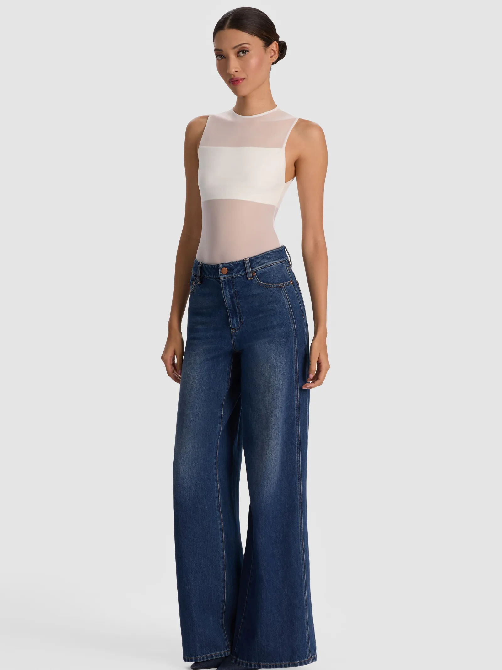 Alice and Olivia BODYSUITS*BANDEAU SLEEVELESS BODYSUIT