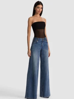Alice and Olivia BODYSUITS*BANDEAU STRAPLESS BODYSUIT