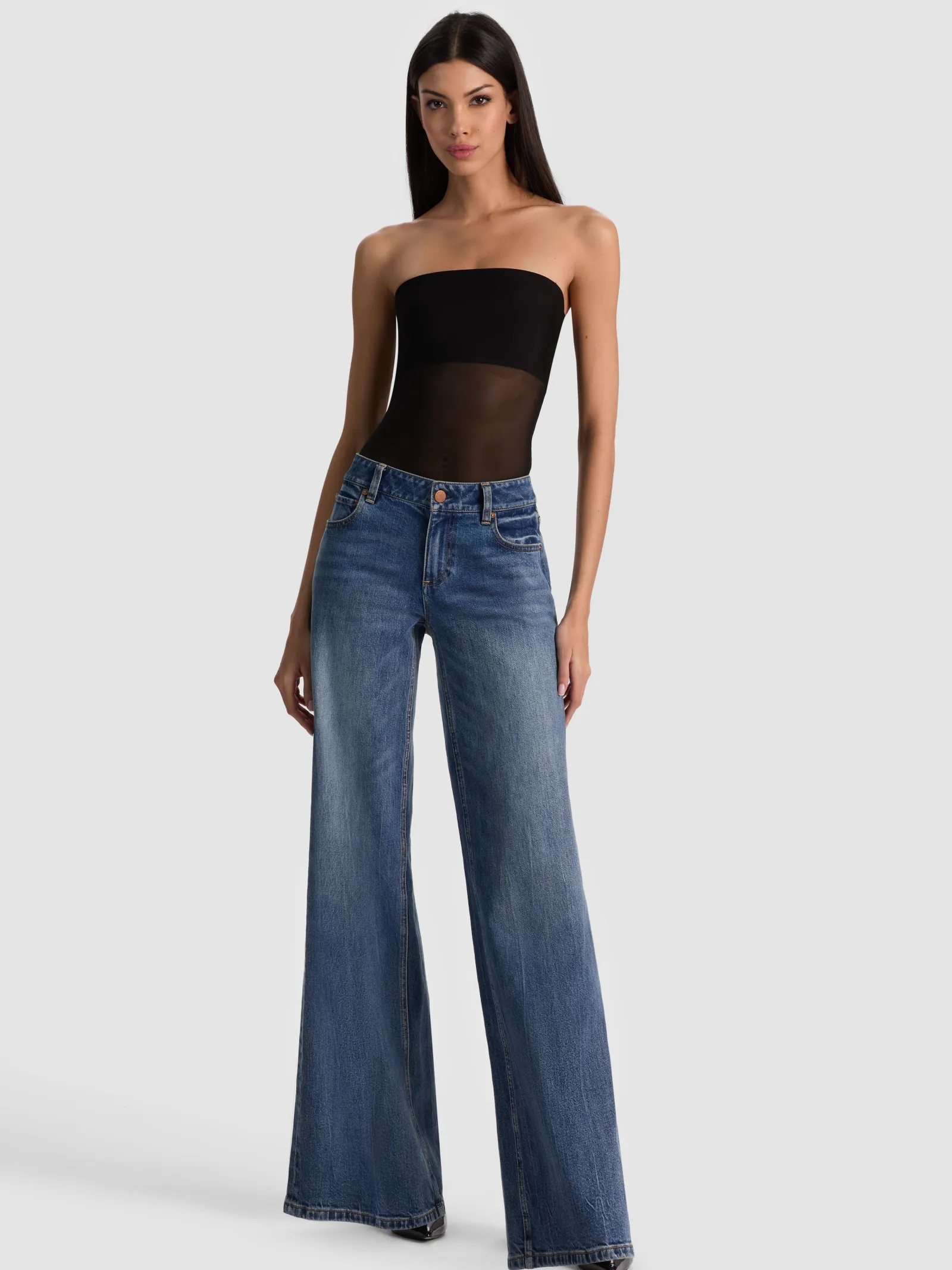 Alice and Olivia BODYSUITS*BANDEAU STRAPLESS BODYSUIT