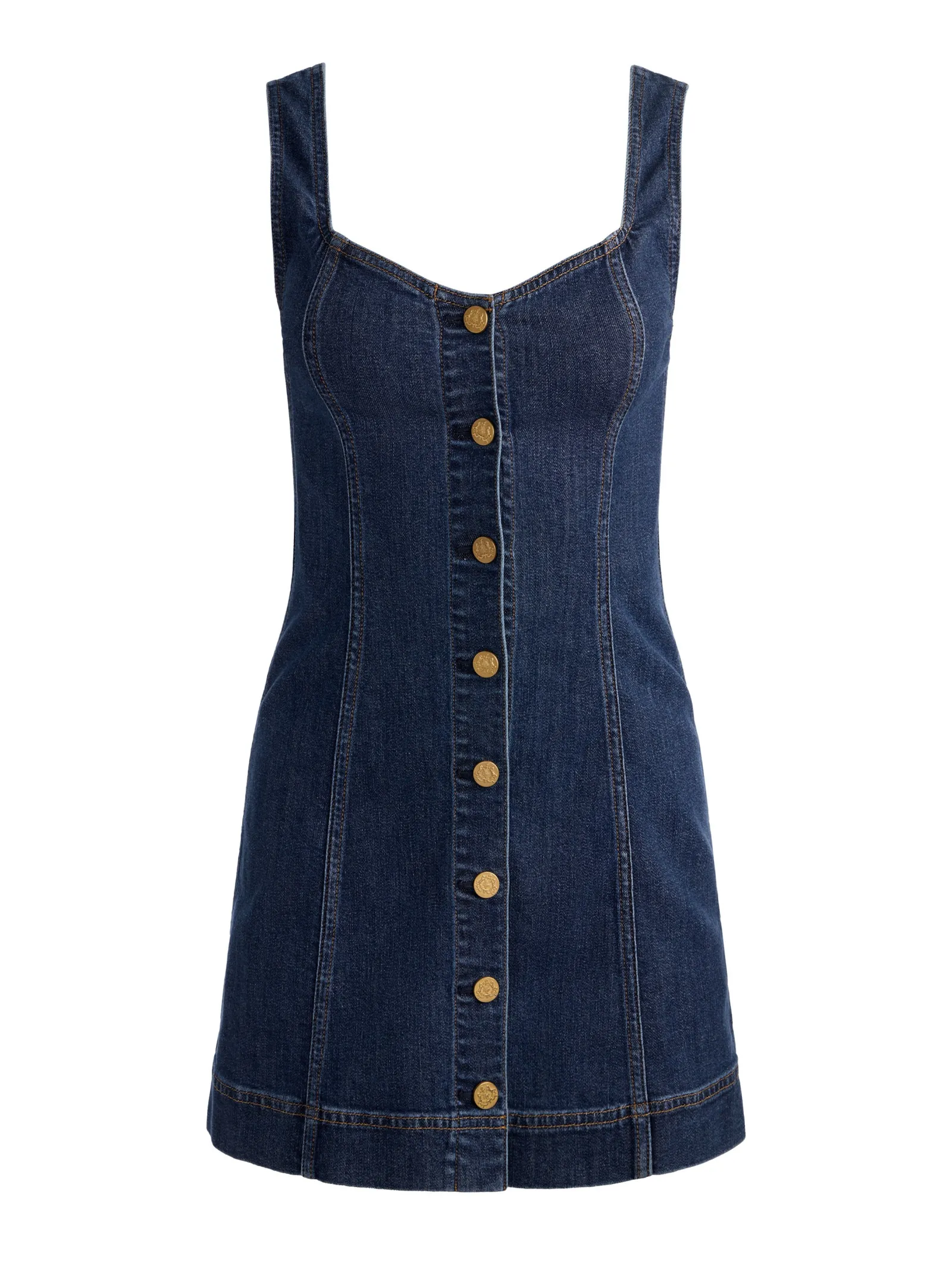 Alice and Olivia MINI*BEA DENIM MINI DRESS