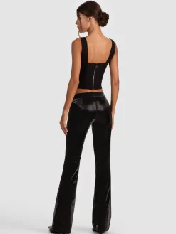 Alice and Olivia VEGAN*BELLA VEGAN BOOTCUT PANT