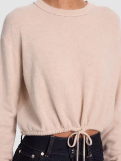 Alice and Olivia PULLOVERS*BERNETTA CROPPED CASHMERE PULLOVER