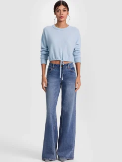 Alice and Olivia PULLOVERS*BERNETTA CROPPED CASHMERE PULLOVER