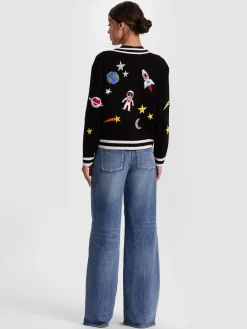 Alice and Olivia CARDIGANS*BRADLEY SPACE STACEFACE CARDIGAN