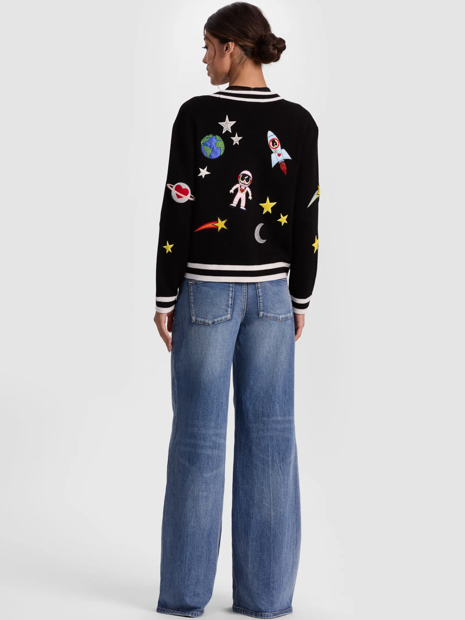 Alice and Olivia CARDIGANS*BRADLEY SPACE STACEFACE CARDIGAN