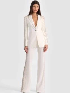 Alice and Olivia BLAZERS*BREANN EMBELLISHED FITTED BLAZER