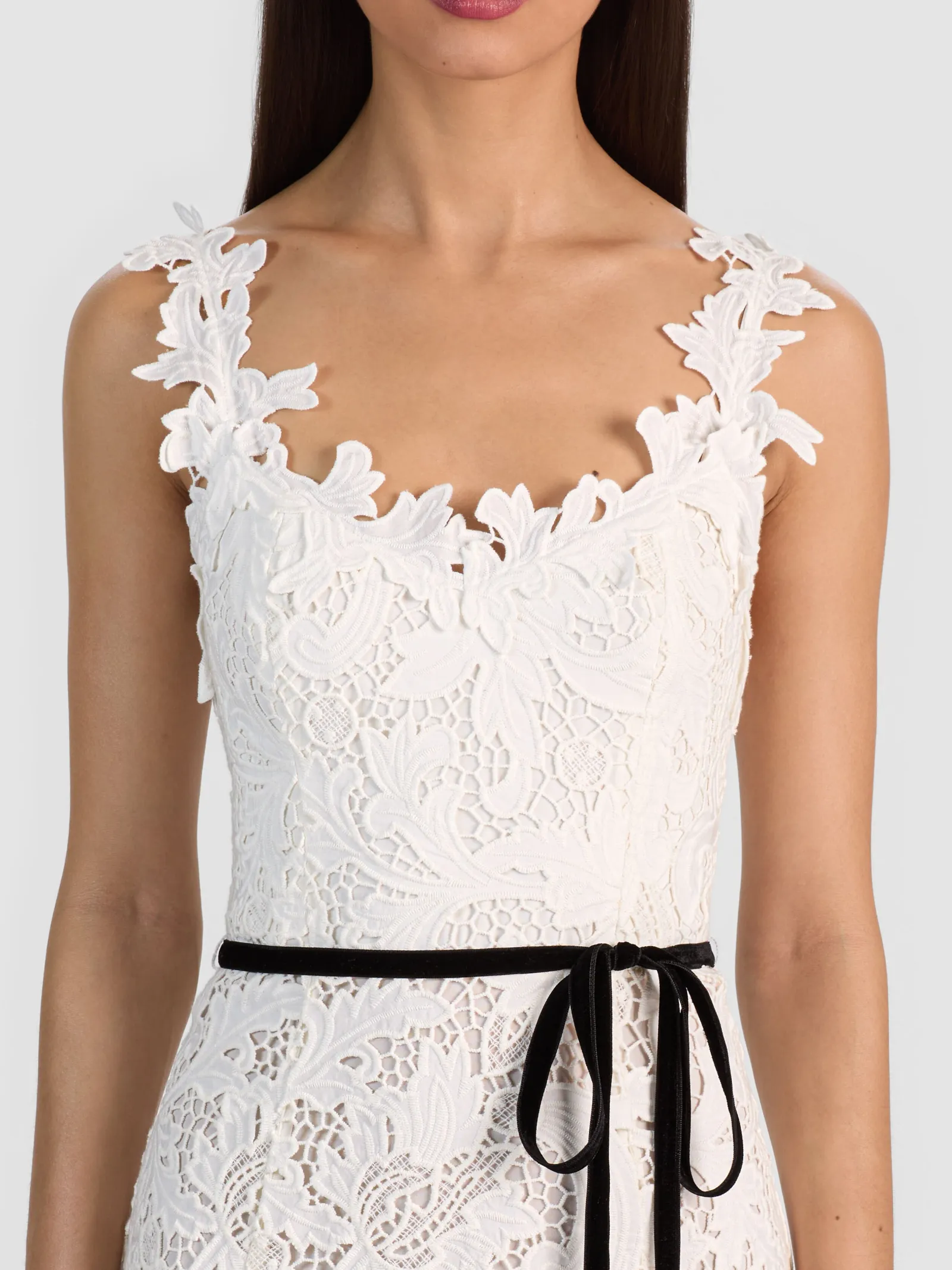 Alice and Olivia MAXI*CALLA LACE MAXI DRESS