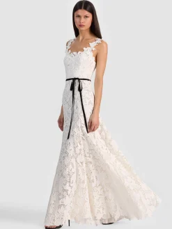 Alice and Olivia MAXI*CALLA LACE MAXI DRESS