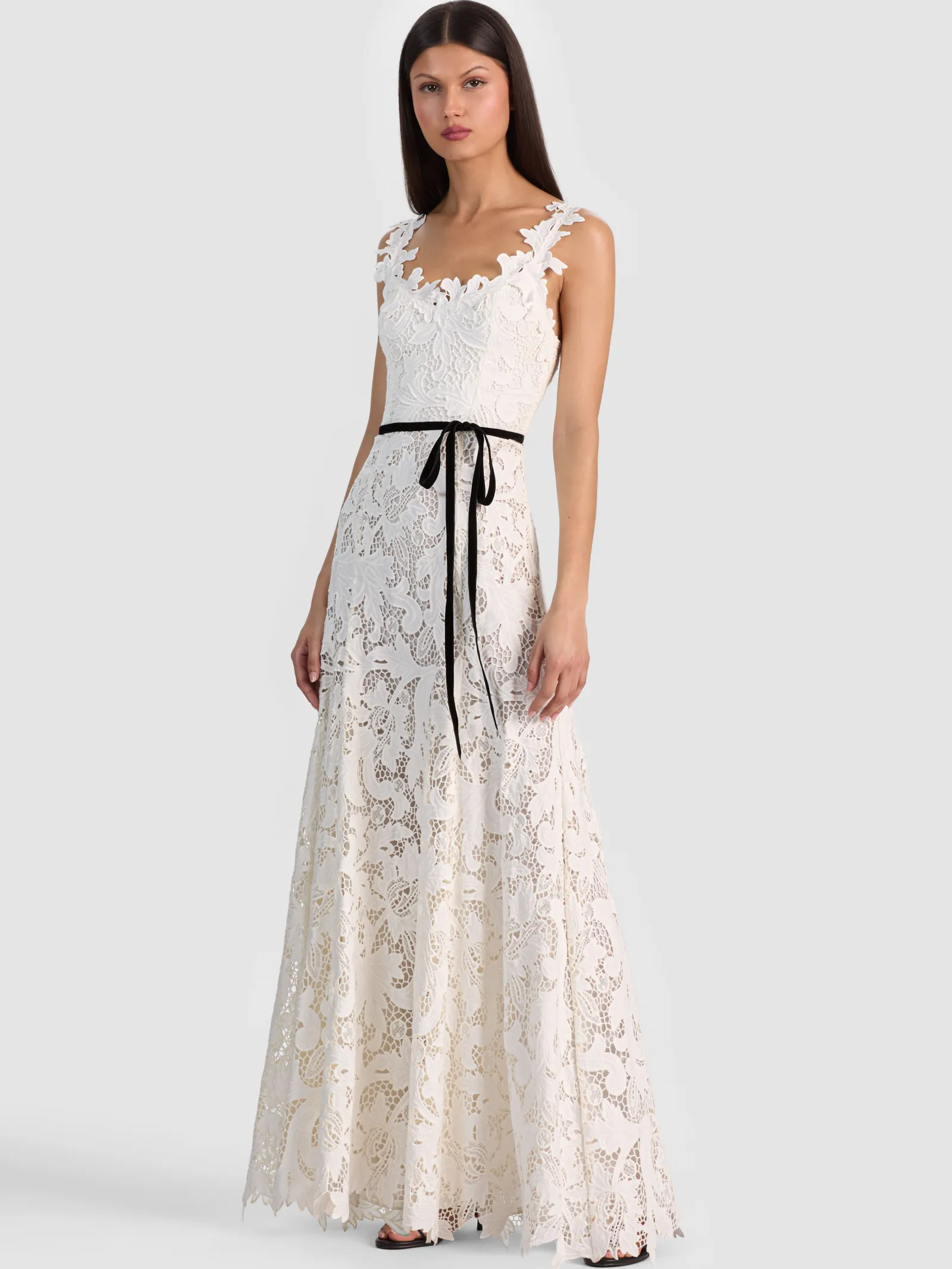 Alice and Olivia MAXI*CALLA LACE MAXI DRESS