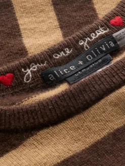 Alice and Olivia PULLOVERS*CAROLANN CASHMERE SHRUNKEN PULLOVER
