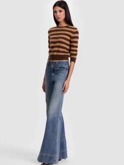 Alice and Olivia PULLOVERS*CAROLANN CASHMERE SHRUNKEN PULLOVER