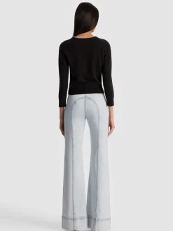 Alice and Olivia PULLOVERS*CAROLANN CASHMERE SHRUNKEN PULLOVER