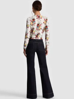 Alice and Olivia CARDIGANS*CARSON PRINTED CARDIGAN