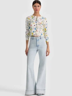 Alice and Olivia CARDIGANS*CARSON PRINTED CARDIGAN