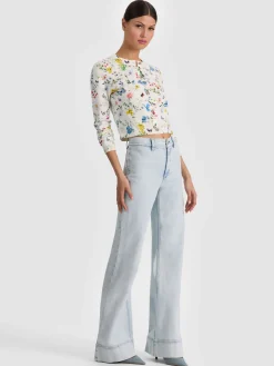 Alice and Olivia CARDIGANS*CARSON PRINTED CARDIGAN