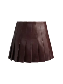 Alice and Olivia MINI*CARTER VEGAN MINI SKIRT