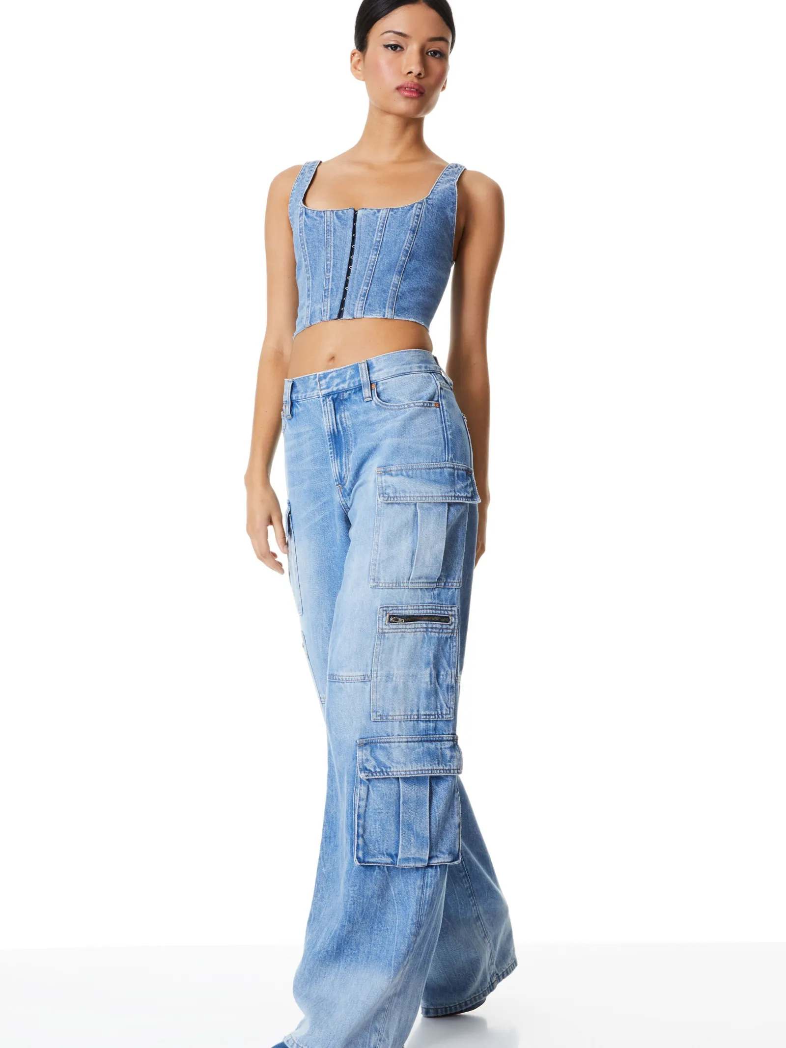 Alice and Olivia JEANS*CAY CARGO JEAN