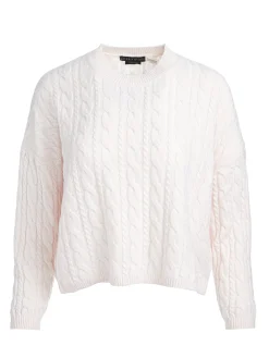 Alice and Olivia PULLOVERS*CECILIE CASHMERE CABLEKNIT PULLOVER