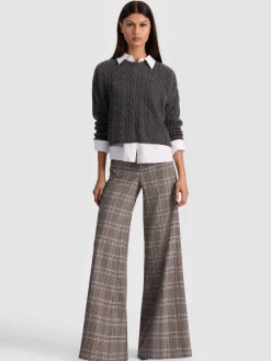 Alice and Olivia PULLOVERS*CECILIE CASHMERE CABLEKNIT PULLOVER