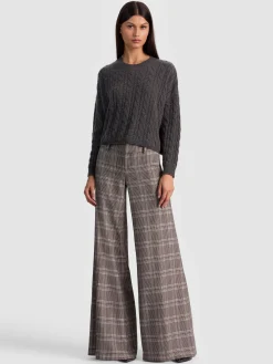 Alice and Olivia PULLOVERS*CECILIE CASHMERE CABLEKNIT PULLOVER