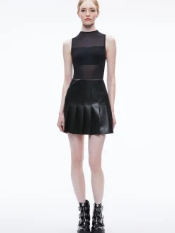 Alice and Olivia MINI*CHARA VEGAN MINI DRESS