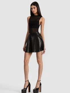 Alice and Olivia MINI*CHARA VEGAN MINI DRESS