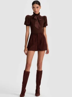 Alice and Olivia PULLOVERS*CHASE PUFF SLEEVE SWEATER