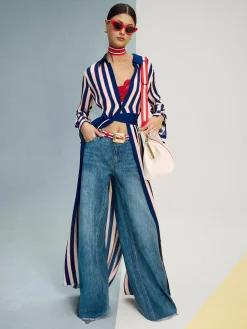 Alice and Olivia MAXI*CHASSIDY MAXI SHIRT DRESS
