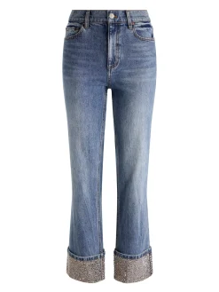 Alice and Olivia JEANS*CHIC EMBELLISHED ANKLE JEAN