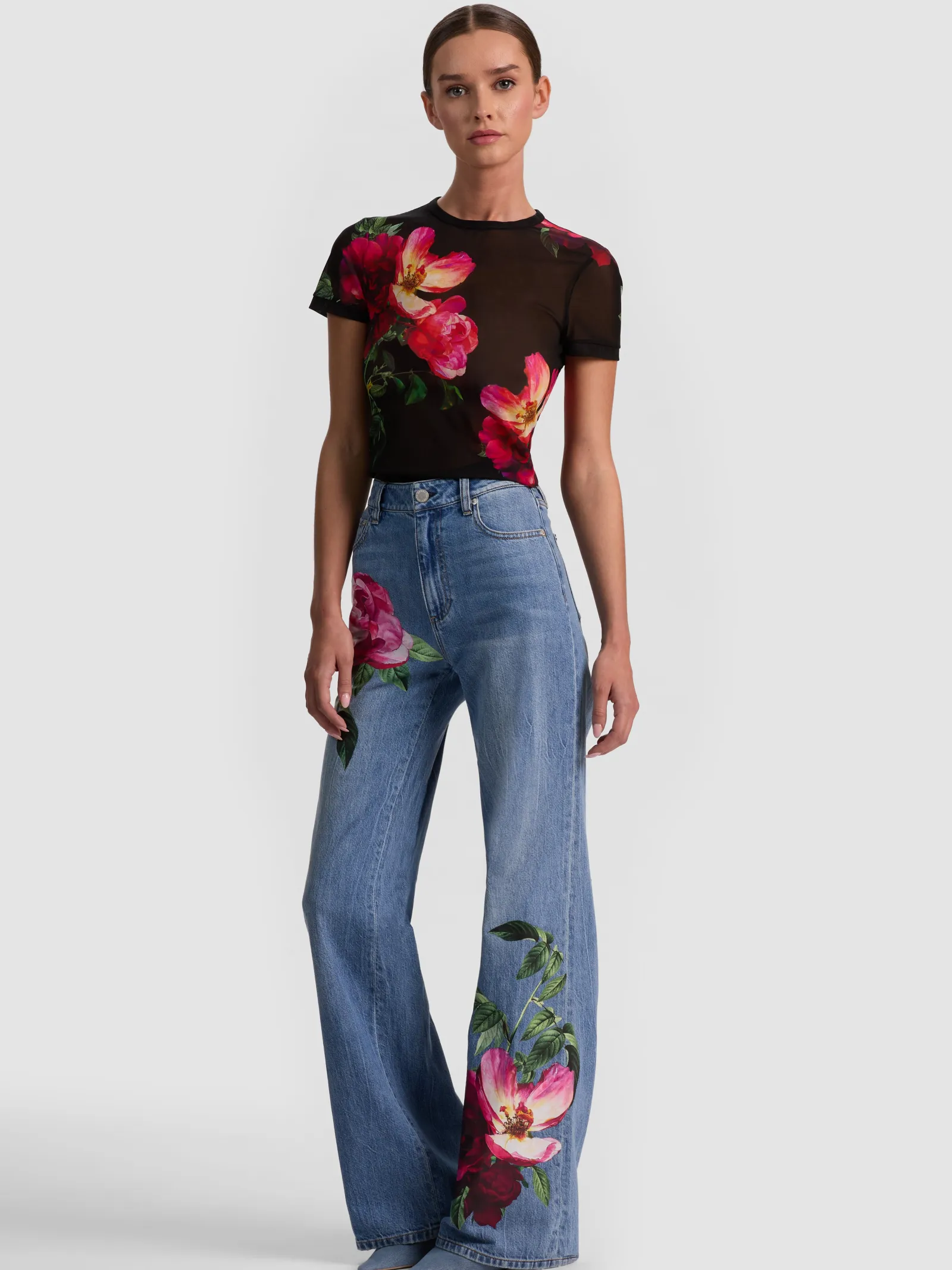 Alice and Olivia JEANS*CHIC PRINTED JEAN