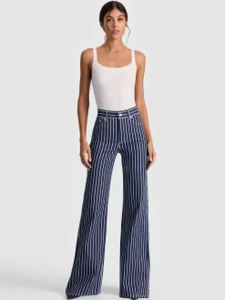 Alice and Olivia JEANS*CHIC STRIPED JEAN