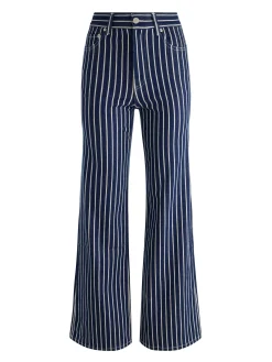 Alice and Olivia JEANS*CHIC STRIPED JEAN