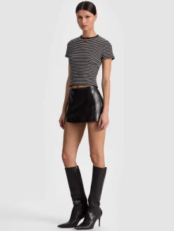 Alice and Olivia T-SHIRTS*CINDY CROPPED TEE