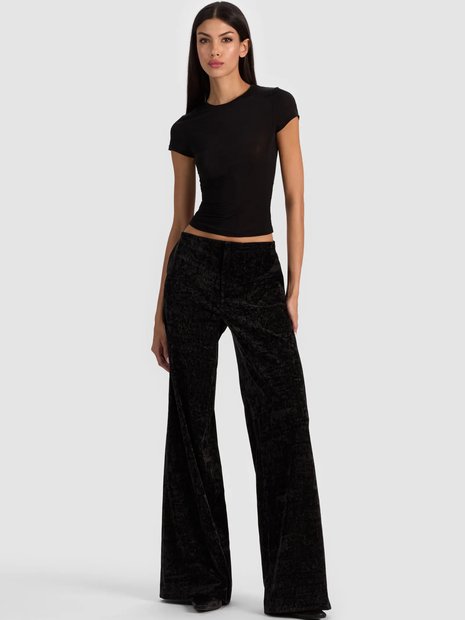 Alice and Olivia WIDE LEG*CONOR CLEAN WAIST TROUSER
