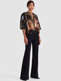 Alice and Olivia BLOUSES*CORA BUTTON DOWN BLOUSE